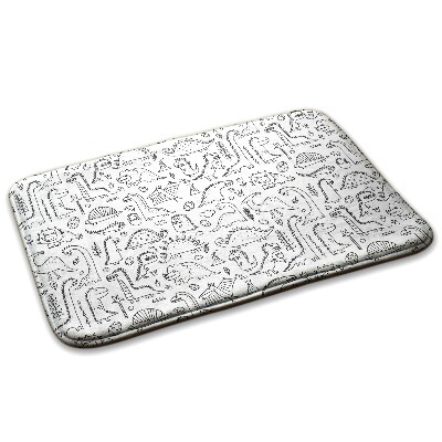 Koberec pre deti Dinosaury a rastliny