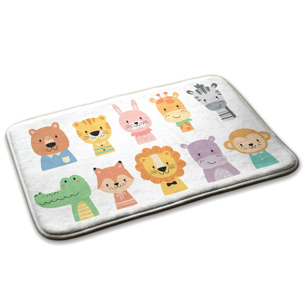 Koberec pre deti Kreslené zvieratá