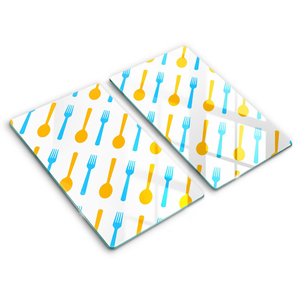 Doska na krájanie Vidličky a lyžice v pestrých farbách 2 kusy