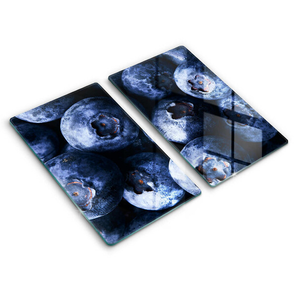 Doska na krájanie Čučoriedky na sklenenej doske 2 kusy