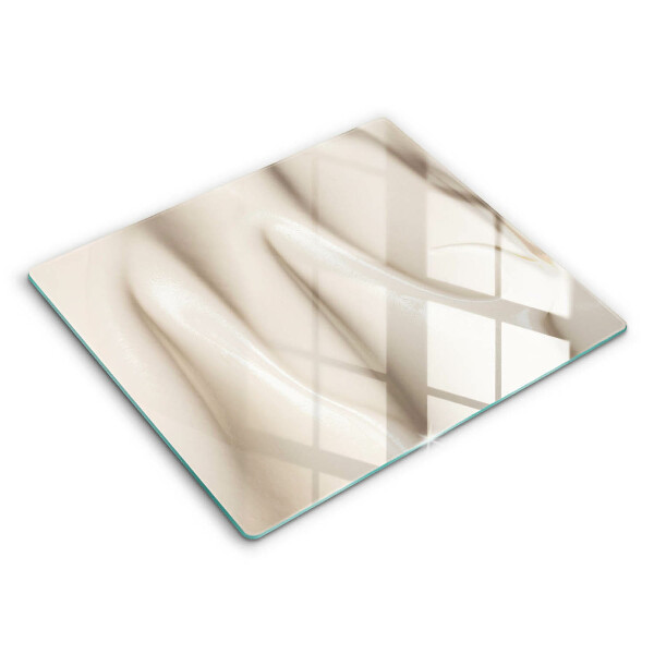 Doska na krájanie 60x52 cm Krémová textúra