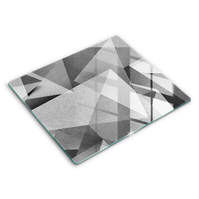Sklenená doska na krájanie 60x52 cm Geometrické abstraktné trojuholníkové tvary