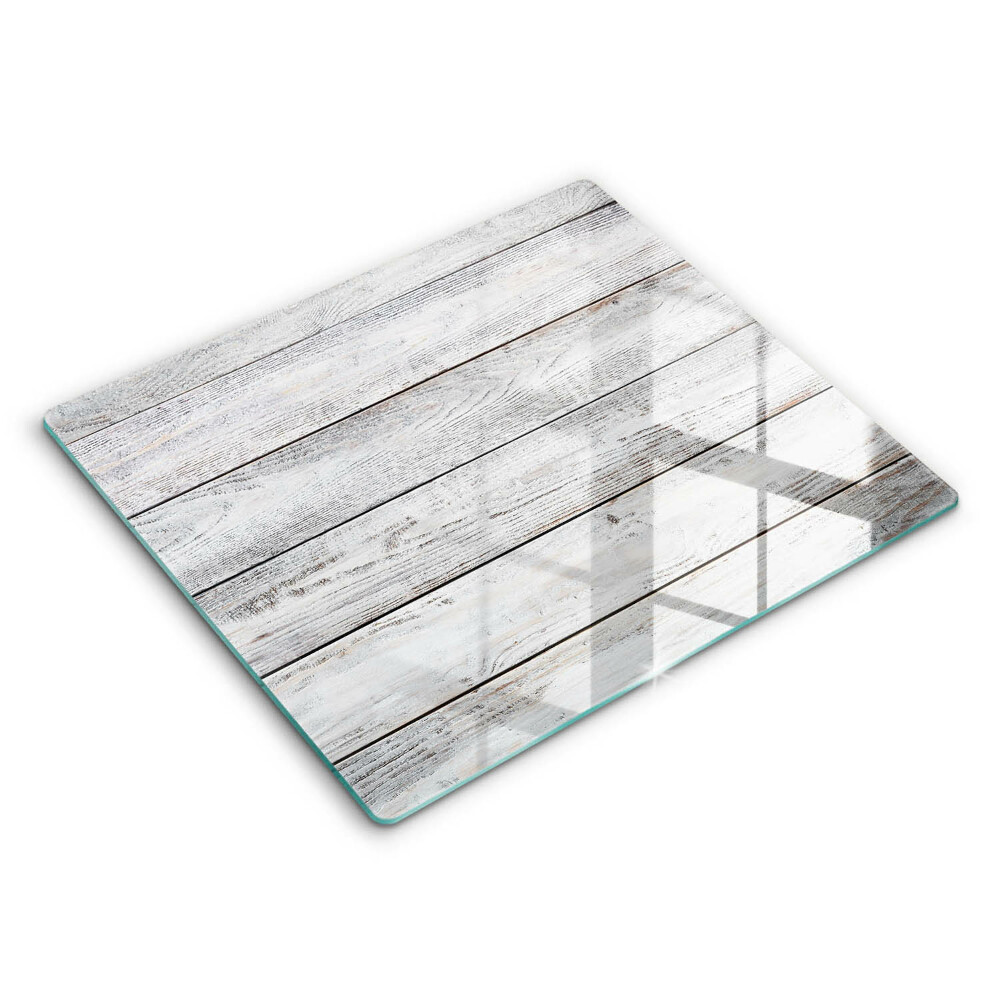 Sklenená doska na krájanie 60x52 cm Rustikálne bielené drevené dosky