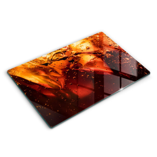 Doska na krájanie 80x52 cm Bublinky v jantárovej tekutine