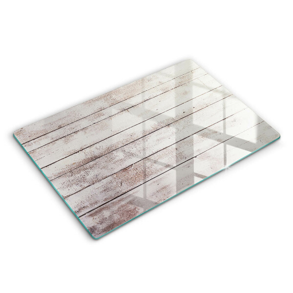 Doska na krájanie 80x52 cm Biele drevené dosky s patinou