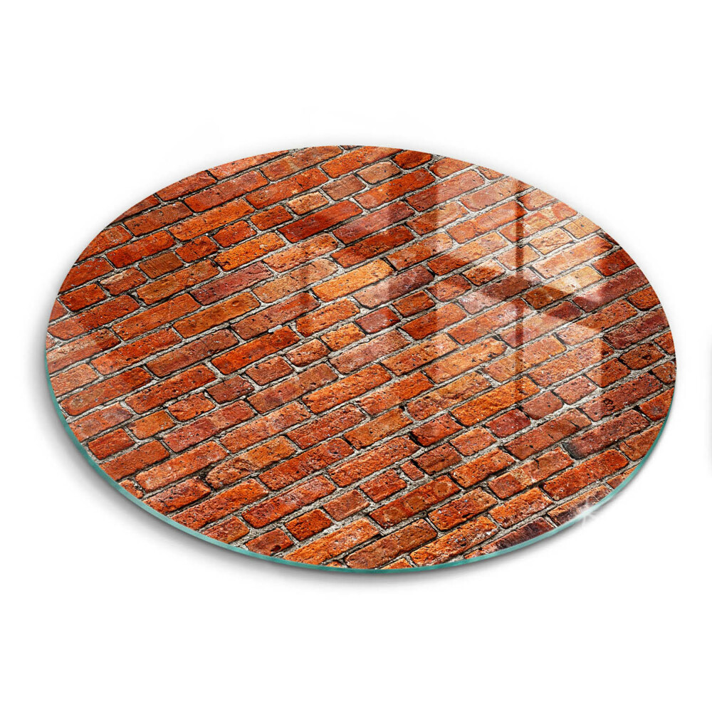 Doska na krájanie okrúhla Tehlový múr s oknom odrazu