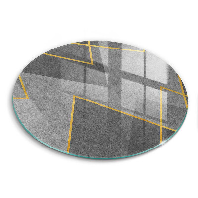 Doska na krájanie okrúhla Geometrické línie a tiene