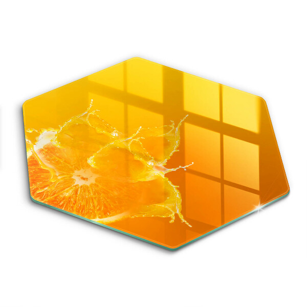 Doska na krájanie šesťhranná Pomerančová šťava a svetlo