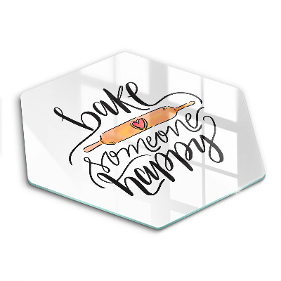 Doska na krájanie šesťhranná Bake Someone Happy