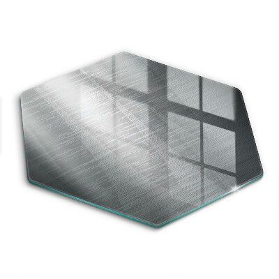 Doska na krájanie šesťhranná Kartáčovaný kovový efekt