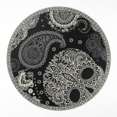 Okrúhly vinylový koberec Dekoratívna lebka