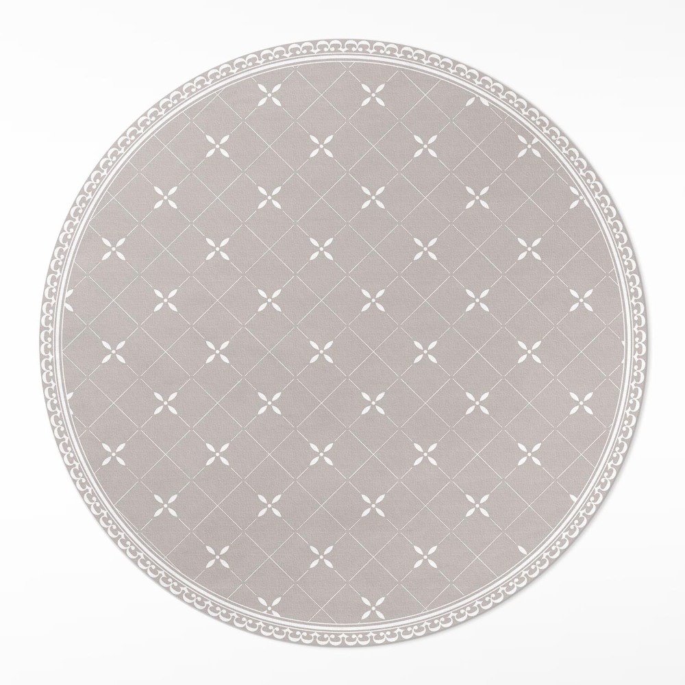 Okrúhly vinylový koberec Štýlový minimalistický ozdobný vzor