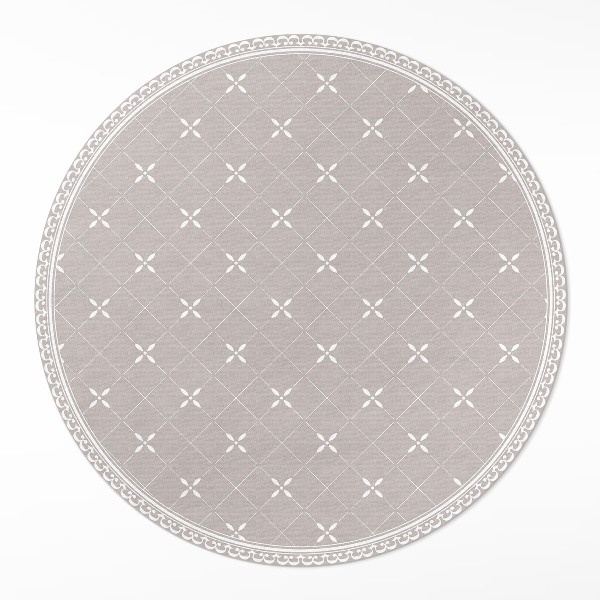 Okrúhly vinylový koberec Štýlový minimalistický ozdobný vzor