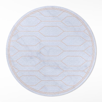 Okrúhly vinylový koberec Vzor líniový na mramore