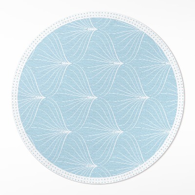 Okrúhly vinylový koberec Jemná pravidelná vzorka