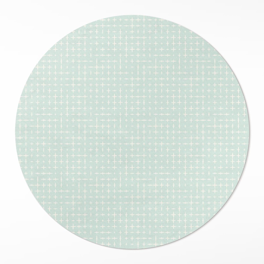 Okrúhly vinylový koberec Drobná mozaika geometrický vzor