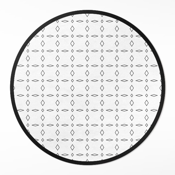 Okrúhly vinylový koberec Minimalistické moderné ornamenty