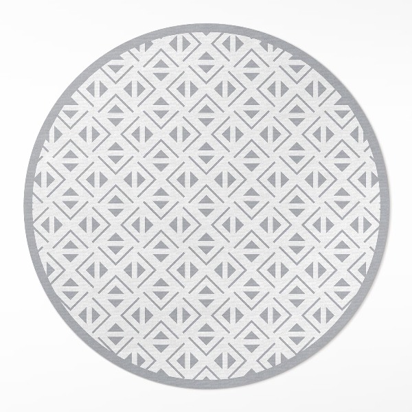 Okrúhly vinylový koberec Geometrický minimalistický vzor
