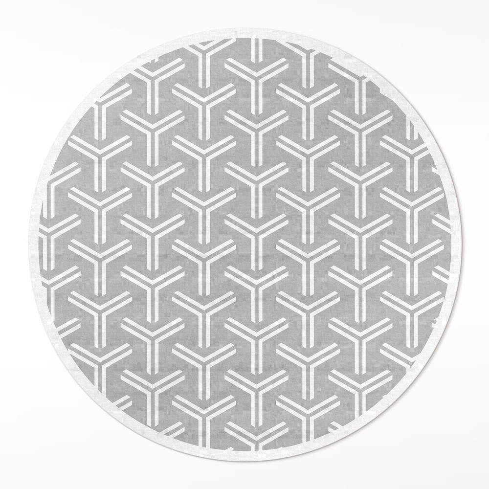 Okrúhly vinylový koberec Pravidelný dekoratívny vzor