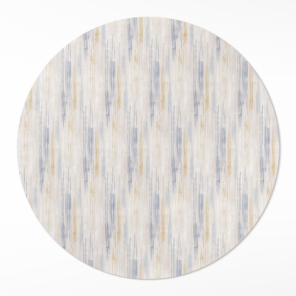 Okrúhly vinylový koberec Abstrakcia jemné maľované línie