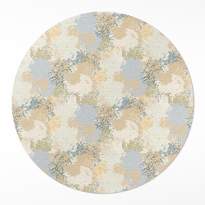 Okrúhly vinylový koberec Abstraktné jemné maľované škvrny