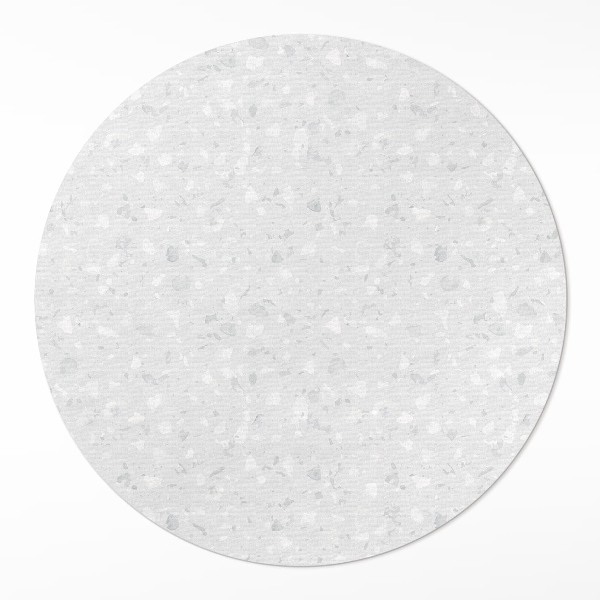 Okrúhly vinylový koberec Svetlý kameň ozdobný jemný gres