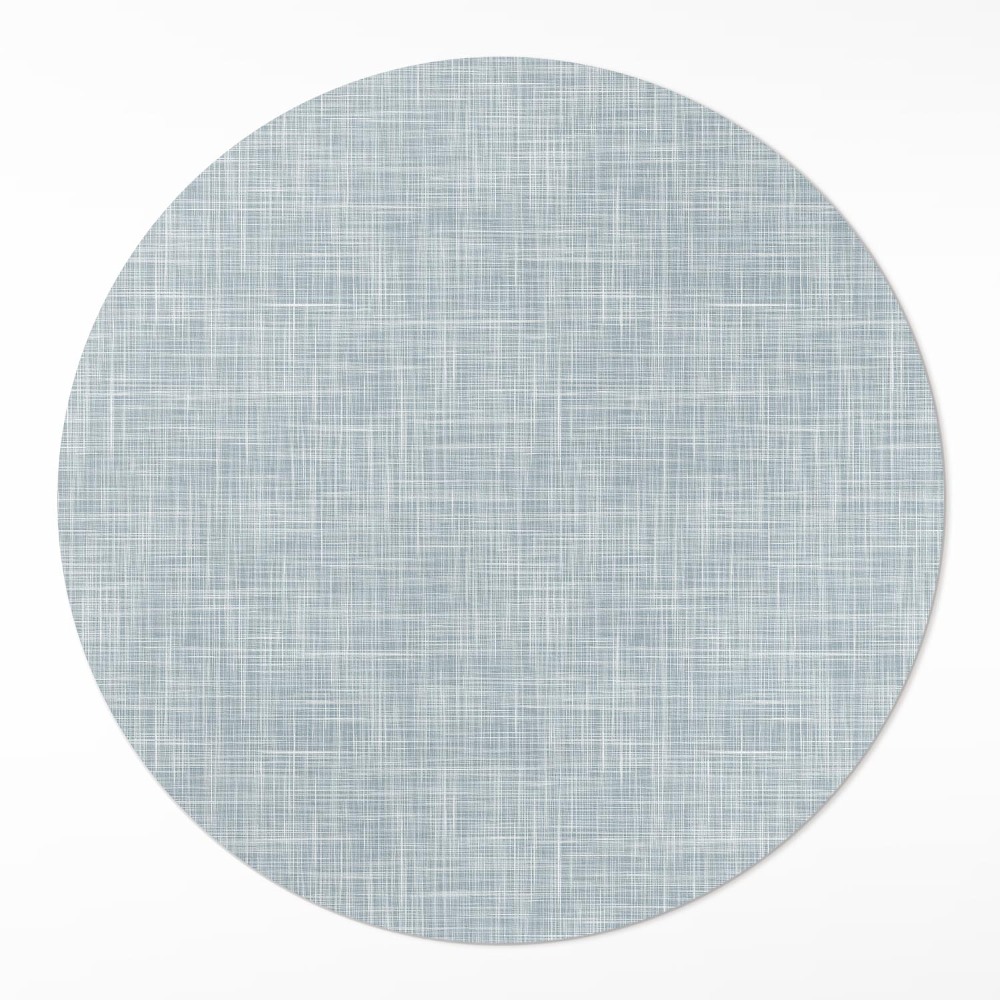 Okrúhly vinylový koberec Textúra ľanovej látky abstrakcia