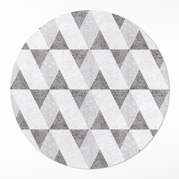 Okrúhly vinylový koberec Geometrické kamenné dlaždice