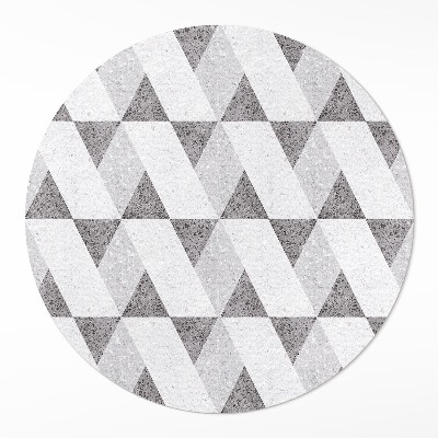 Okrúhly vinylový koberec Geometrické kamenné dlaždice