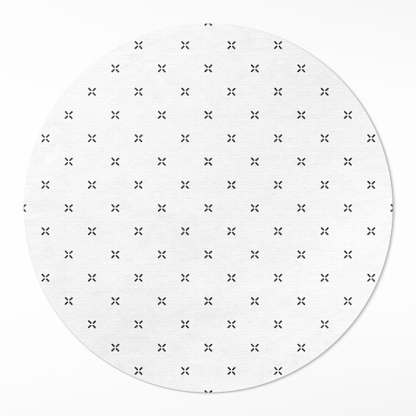 Okrúhly vinylový koberec Minimalistický boho vzor