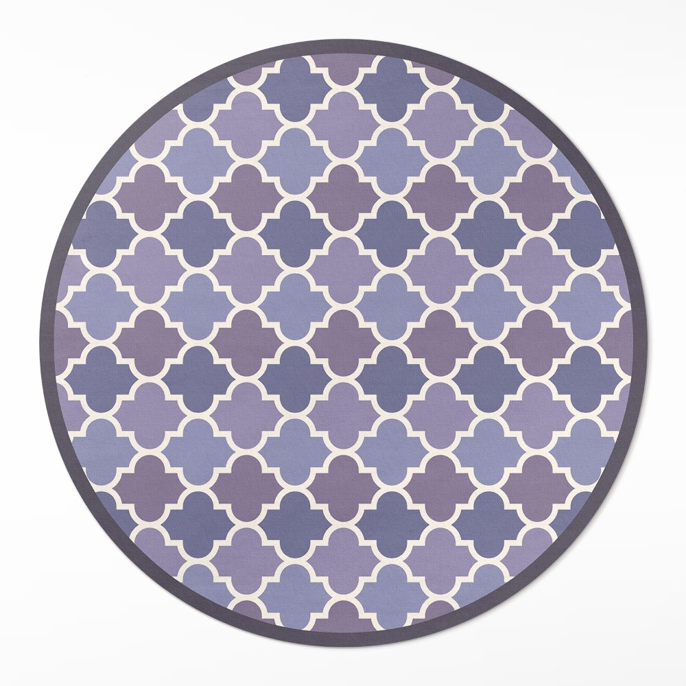 Okrúhly vinylový koberec Štýlové dlaždice elegantná mozaika