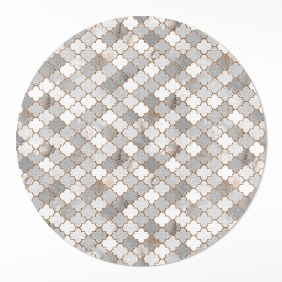 Okrúhly vinylový koberec Módna kamenná mozaika štýlové dlaždice