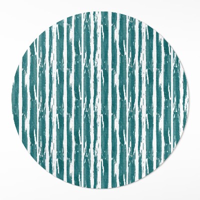 Okrúhly vinylový koberec Abstraktný vzor maľované línie