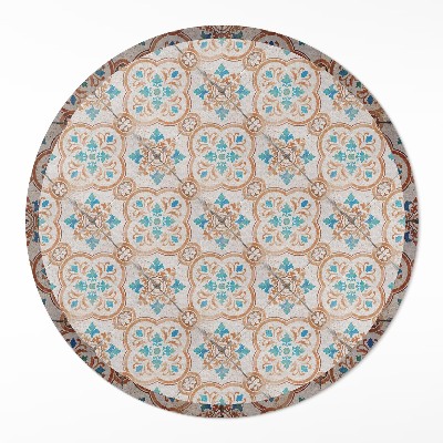 Okrúhly vinylový koberec Antické vzory krásna mozaika