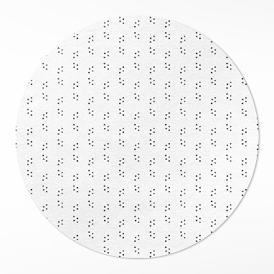 Okrúhly vinylový koberec Moderný módny vzor minimalistický