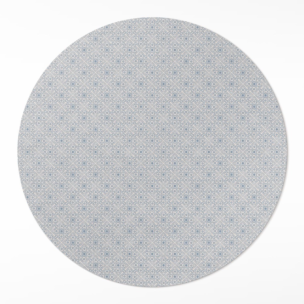 Okrúhly vinylový koberec Drobná mozaika ornamentálne detaily