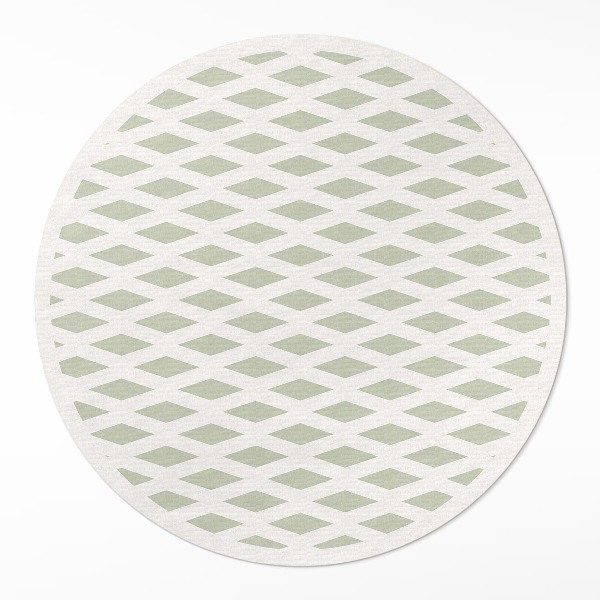 Okrúhly vinylový koberec Minimalistická geometrická vzorka
