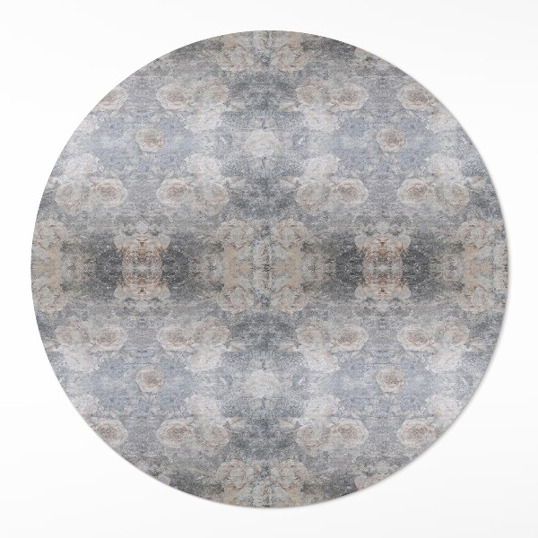Okrúhly vinylový koberec Ornamenty v štýle vintage