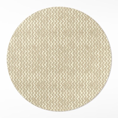 Okrúhly vinylový koberec Nepravidelné ornamenty dizajn boho