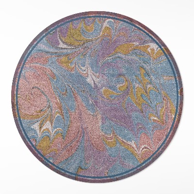 Okrúhly vinylový koberec Abstraktná kompozícia