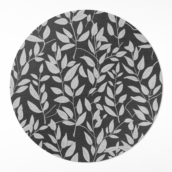 Okrúhly vinylový koberec Jemné svetlé vetvičky