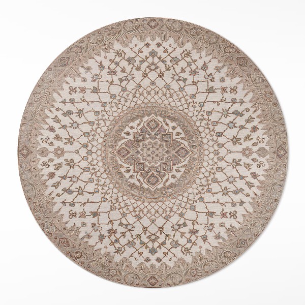 Okrúhly vinylový koberec Ornament v starom štýle mandala vintage