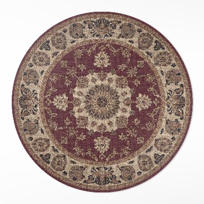 Okrúhly vinylový koberec Elegantná perzská harmónia