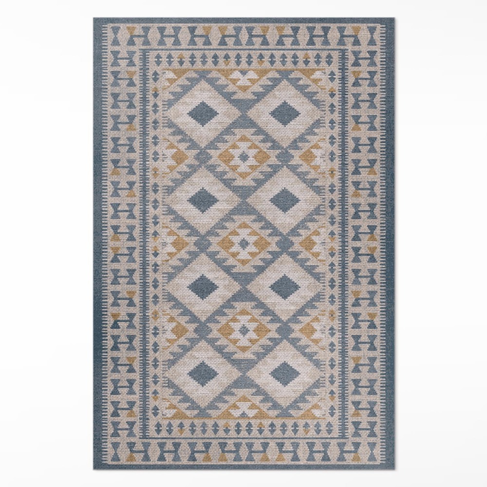 Vinylový koberec Retro dizajn dekoratívna imitácia látky