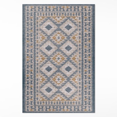 Vinylový koberec Retro dizajn dekoratívna imitácia látky