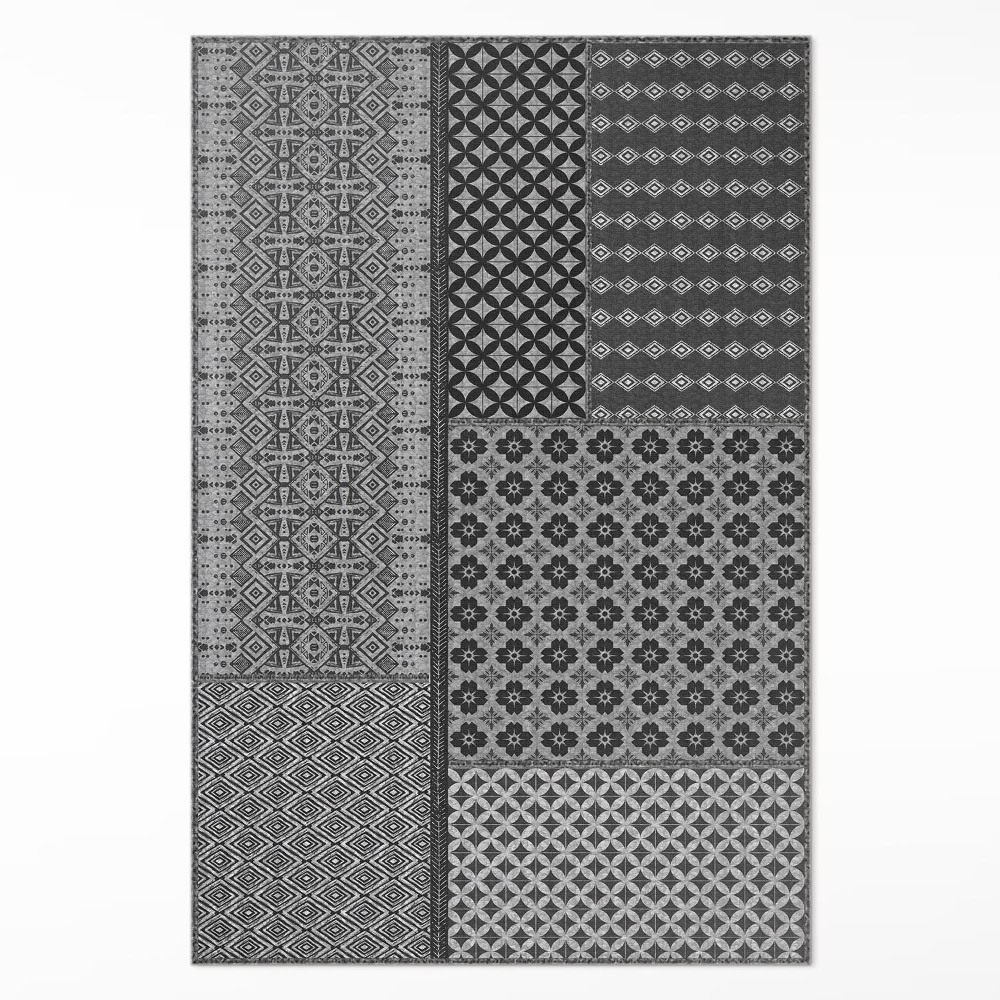 Vinylový koberec Aztécky štýl imitácia vzorovanej látky