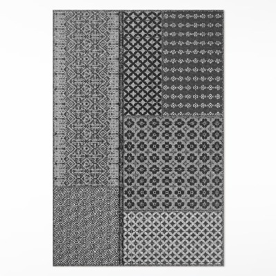 Vinylový koberec Aztécky štýl imitácia vzorovanej látky