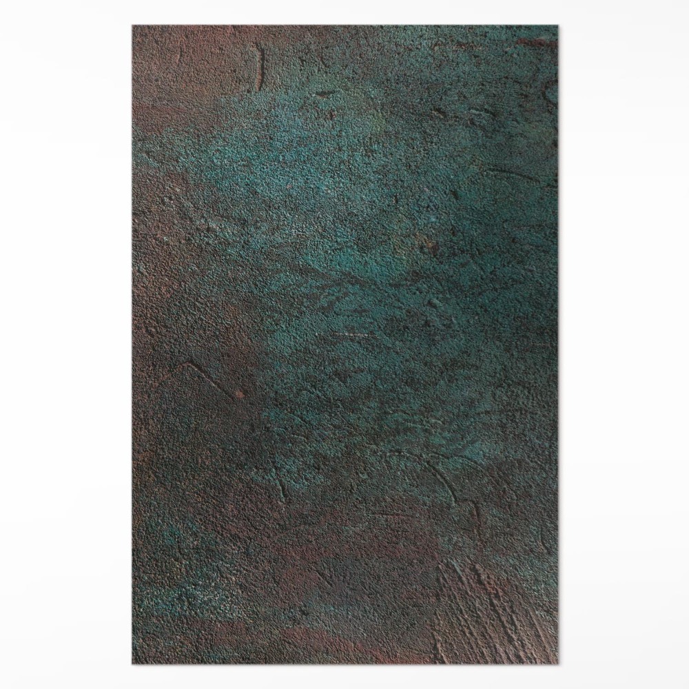 Vinylový koberec Zeleno-hnedý betón industriálny štýl