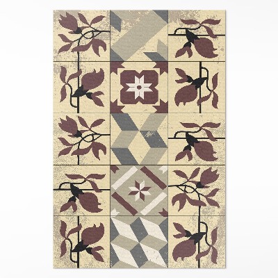 Vinylový koberec Magnólia dlaždice vzorovaná mozaika