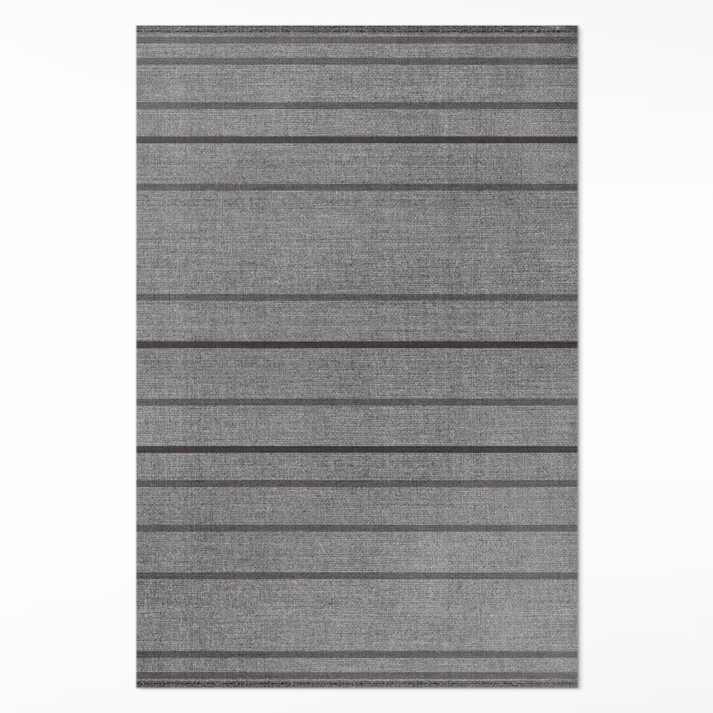 Vinylový koberec Sivé pruhy štýl boho vintage